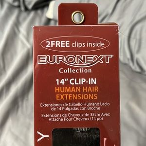 Euronext 14” clip-in hair extensions in Espresso